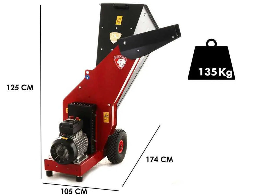 Broyeur avec moteur électrique Ceccato Tritone Maxi Electric - Triphasé 7.5 CV-Neuf Lomibois